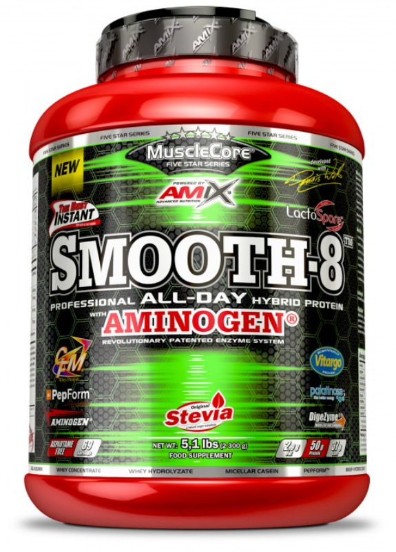 Акція на Amix MuscleCore® Smooth-8 Protein 2300 g / 69 servings / chocolate від Stylus