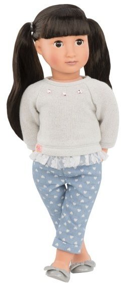Акція на Кукла Our Generation Мей Ли 46 см в модных джинсах (BD31074Z) від Stylus