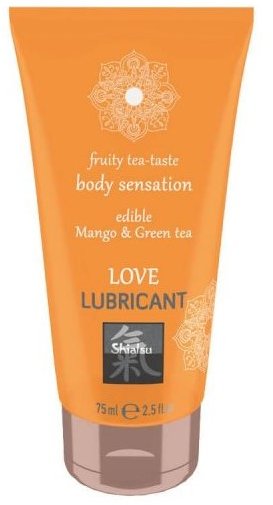 

Лубрикант Shiatsu Love Mango - Green Tea 75ml