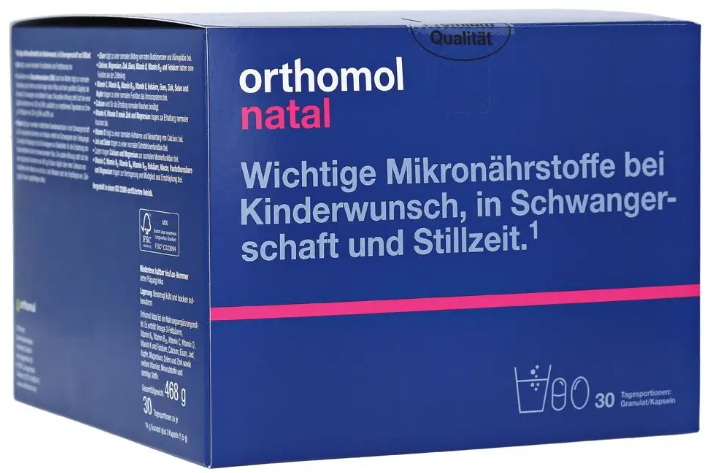 

Orthomol Natal Ортомол Натал 30 днів (порошок/капсули)
