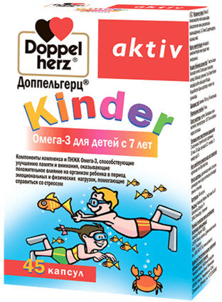 

Doppelherz Kinder Omega-3 45 caps (DOP-52948)