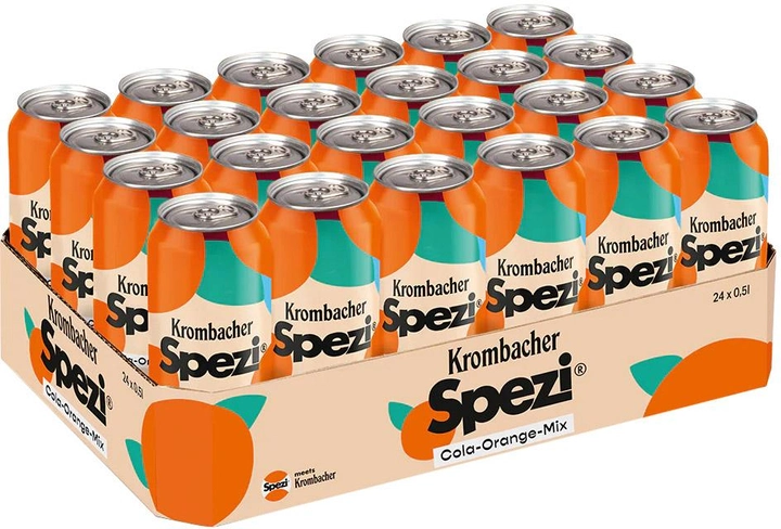 

Упаковка напою Krombacher Spezi Cola-Orange-Mix безалкогольного газованого 24х0.5 л (УП4008287949544)