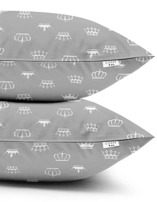 

Набор наволочек Cosas SetPillow Crown Grey 60х40 см (4822052025000)