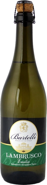 

Ігристе вино Tm Bartelli Lambrusco біле н/сол 8% 0,75л (PLK8005890806734)