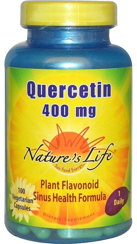 

Nature's Life Quercetin 400 mg Кверцетин 100 вегетаріанських капсул