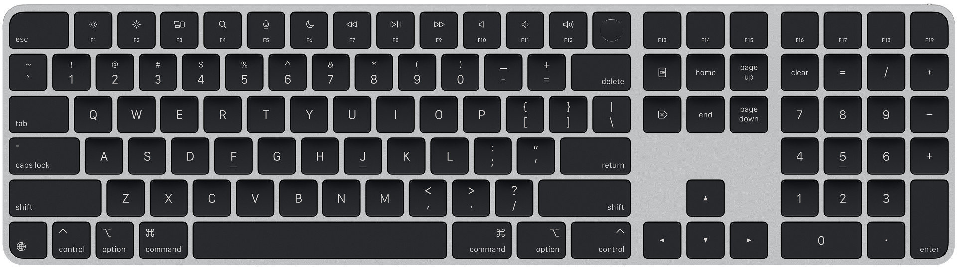 

Apple Magic Keyboard with Touch Id and Numeric Keypad for Mac USB‑C Black Keys (MXK83UA/A) Ua 2024