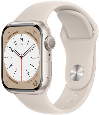 

Apple Watch Series 8 41mm Gps Starlight Aluminum Case with Starlight Sport Band (MNP63) Approved Вітринний зразок