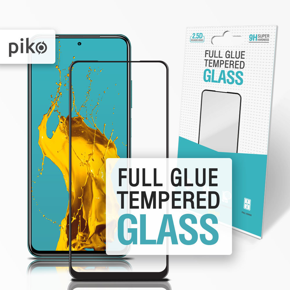 

Piko Tempered Glass Full Glue Black for Xiaomi Redmi Note 10 5G