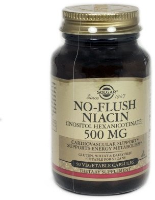 

Solgar No-Flush Niacin 500 mg (Vitamin B3) (Inositol Hexanicotinate) 50 Vegetable Capsules