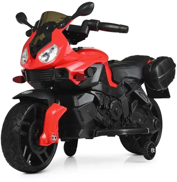 Акція на Детский электромотоцикл 2 колесный Bambi Racer красный (M 4080EL-3) від Stylus
