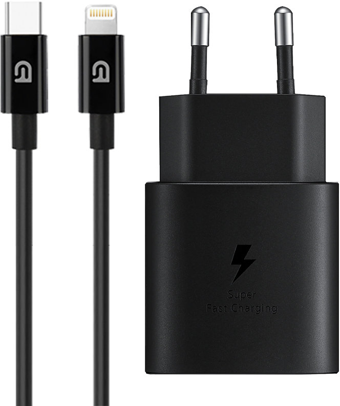 Акція на ArmorStandart Wall Charger AR-TA800 USB-C 25W Black with USB-C to Lightning Cable (ARM77721) від Stylus