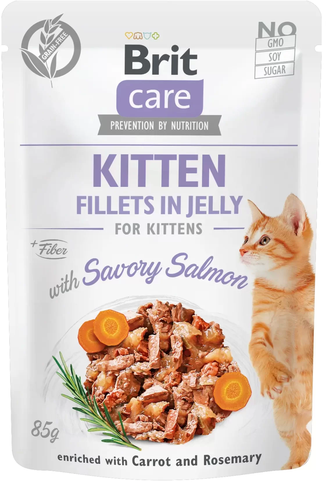 

Brit Care Kitten Fillets in Jelly with Salmon pouch 85 г