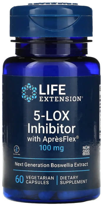 Акція на Life Extension 5-Lox Inhibitor Босвелия 100 мг 60 капсул від Stylus