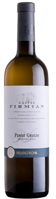 

Вино Mezzacorona Castel Firmian Pinot Grigio Trentino біле сухе 12.5% Doc 0.75 (WHS8004305093028)