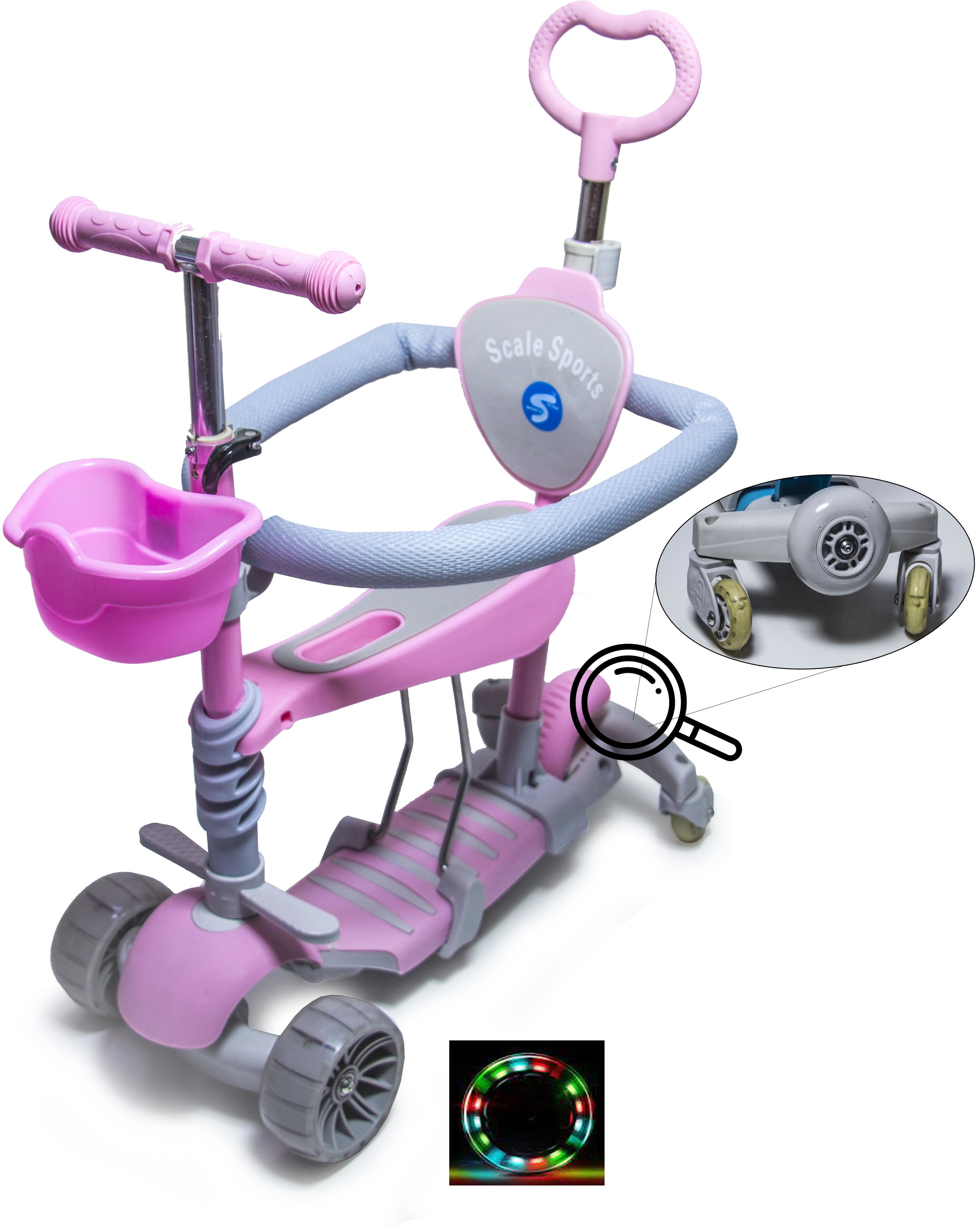 Акція на Самокат Scale Sports Smart 5 в 1 Full Розовый (932824223) від Stylus