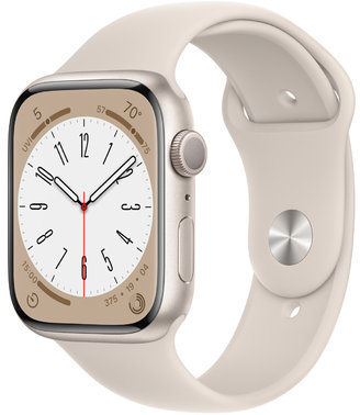 

Apple Watch Series 8 45mm Gps Starlight Aluminum Case with Starlight Sport Band (MNP23, MNUQ3) Approved Вітринний зразок