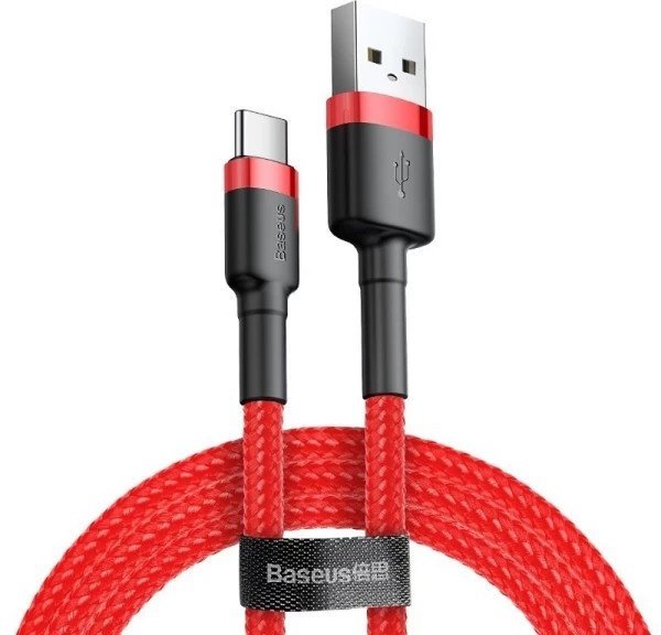 Акція на Baseus Usb Cable to USB-C Cafule 2A 2m Red (CATKLF-C09) від Stylus