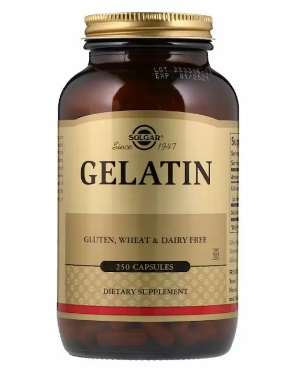 Акция на Solgar Natural Gelatin with Calcium Carbonate 1680 mg Солгар Желатин 250 капсул от Stylus