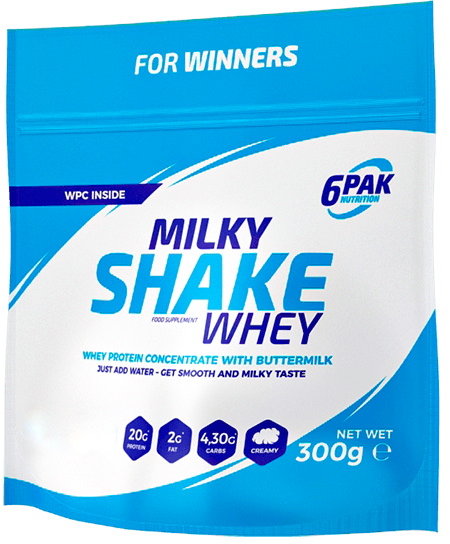 

6PAK Nutrition Milky Shake Whey 300 g /10 servings/ Vanilla Ice Cream