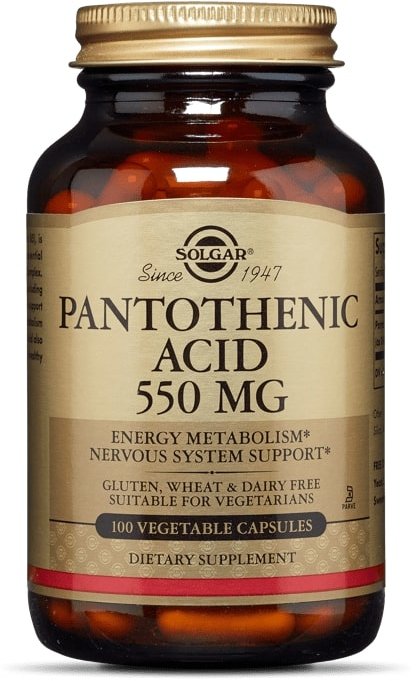 

Solgar Pantothenic Acid 550 mg 100 caps Пантотеновая кислота