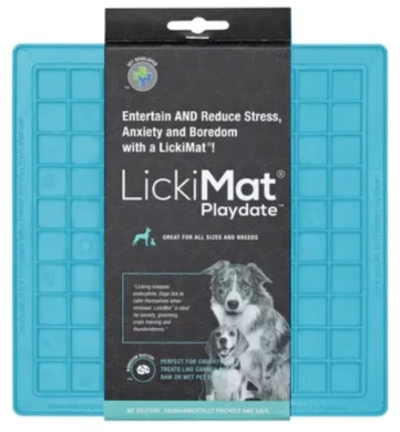 Акція на Коврик для медленного питания Licki Mat Playdate blue (9349785000654) від Stylus