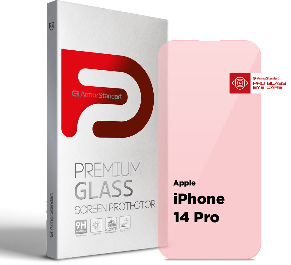 

ArmorStandart Tempered Glass Pro Eye Care для iPhone 14 Pro (ARM77672)