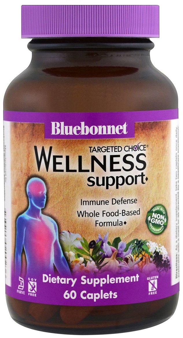 

Bluebonnet Nutrition Wellness Support, 60 Caplets (BLB2002)