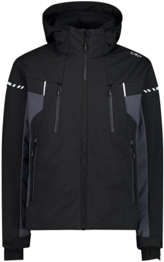 

Гірськолижна куртка Cmp Man Jacket Zip Hood (31W0337-U901) 52 чорна з капюшоном