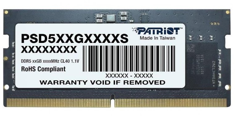 Акція на Patriot 8 Gb SO-DIMM DDR5 5600 MHz (PSD58G560041S) від Stylus