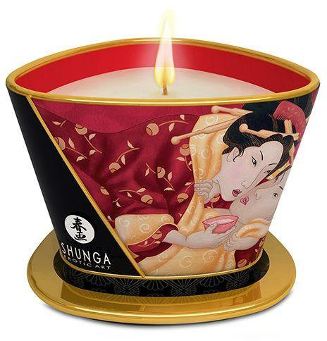 

Масажна свічка Shunga Massage Candle - Sparkling Strawberry Wine (170 мл)