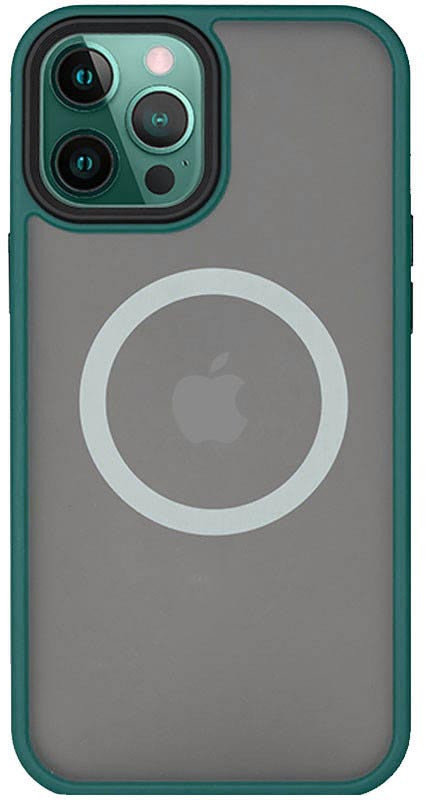 

Mobile Case TPU+PC Metal Buttons with MagSafe Green для iPhone 13 Pro Max