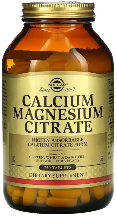 Акція на Solgar Calcium Magnesium Citrate Цитрат кальция и магния 250 таблеток від Stylus