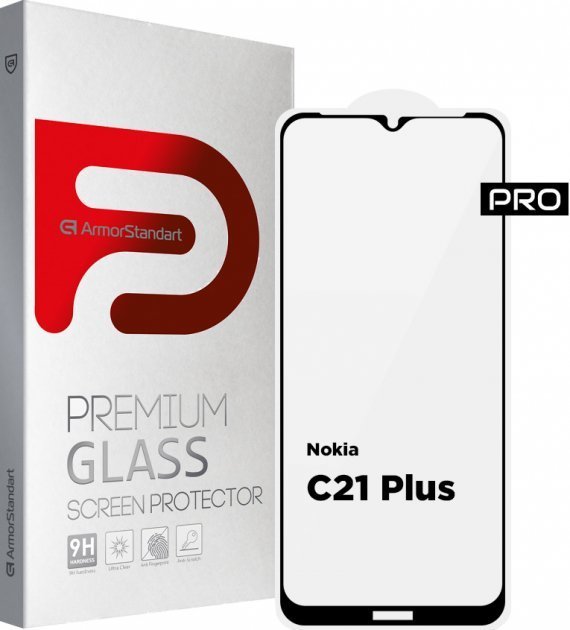 

ArmorStandart Tempered Glass Pro Black for Nokia C21 Plus (ARM62198)