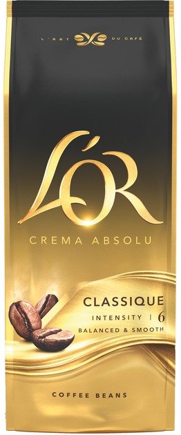 Акція на Кофе в зернах L'OR Crema Absolut Classic 1 кг (8711000400791) від Stylus