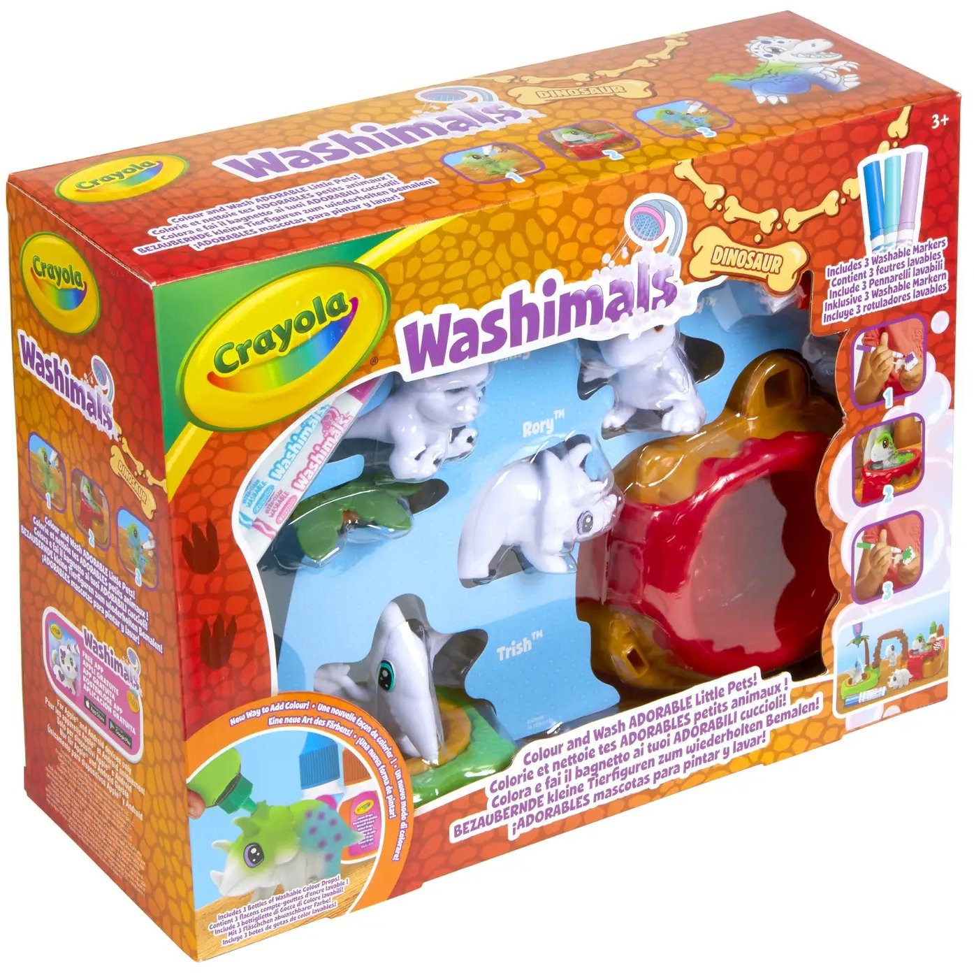 

Набор для творчества Остров динозавров Crayola Washimals, 4 животных (74-7459)
