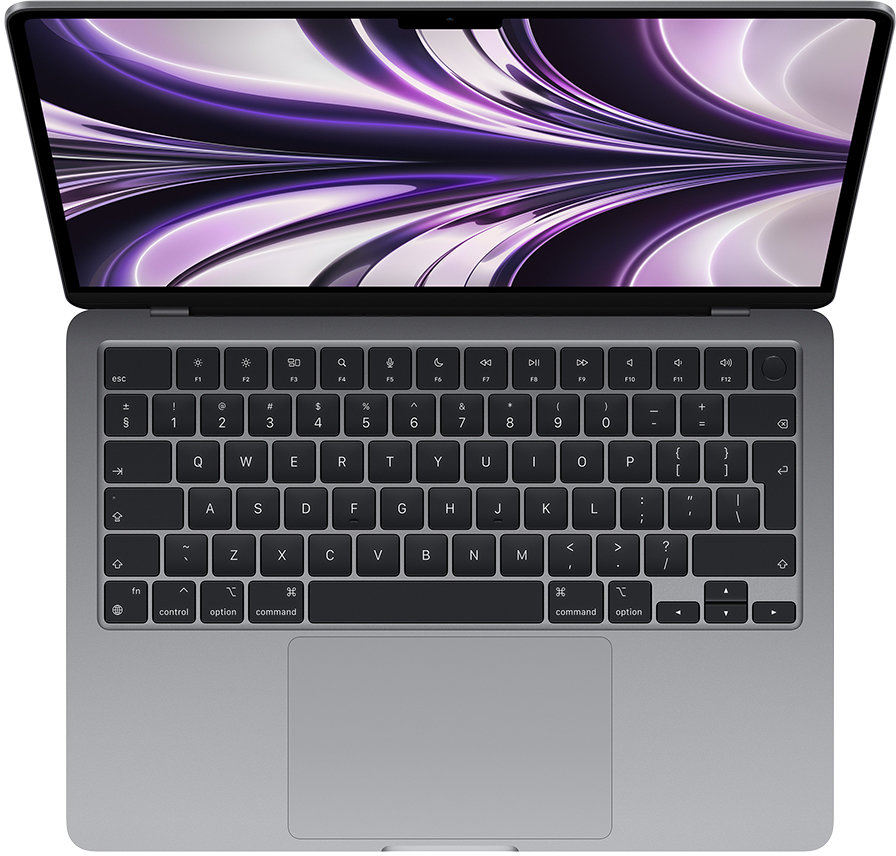 Акція на Apple MacBook Air 13" M2 256Gb Space Gray Custom (MC7U4UA/A) 2022 від Y.UA