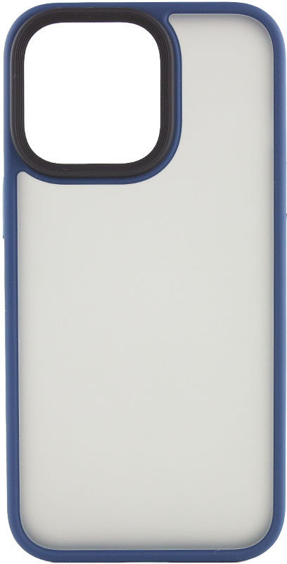 

Mobile Case TPU+PC Metal Buttons Blue for iPhone 13 Pro