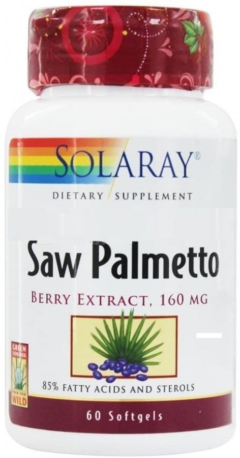 Акція на Solaray Saw Palmetto Berry Extract, 160 mg, 60 Softgels (SOR-03782) від Stylus