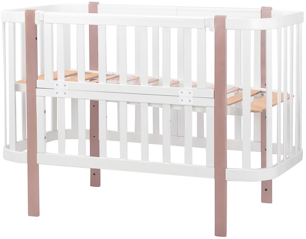 Акція на Кровать Babyroom Луна 120x60 набор 80x60 белый / капучино (680870) від Stylus