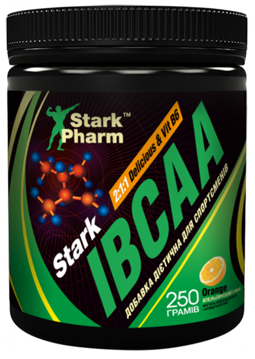 

Stark Pharm Stark Ibcaa 2-1-1/Vit B6 Bcaa и Витамин B6 со вкусом апельсина 250 г