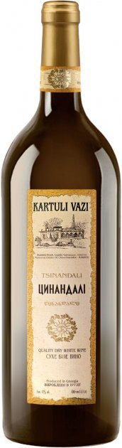 

Вино Kartuli Vazi Цинандалі, біле сухе, 1.5л 12% (DIS4860001689828)