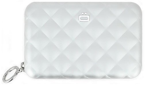 Акція на Женский картхолдер Ogon Designs Quilted zipper на 24 карточки серый (QZ_Silver) від Stylus