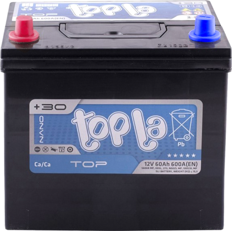 Акція на Автомобільний акумулятор T Topla 60 Ah/12V Top/Energy Japan (1) 56069 від Y.UA