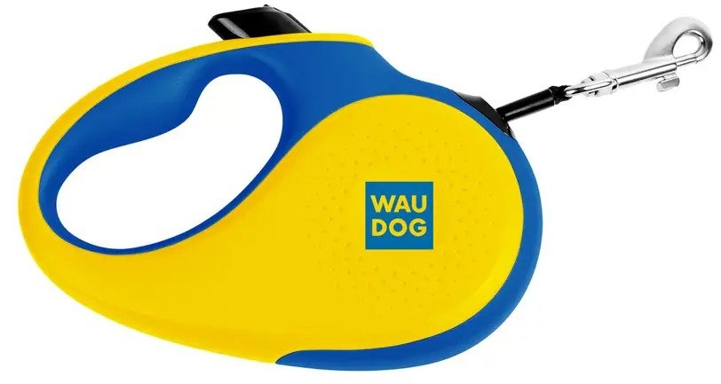 Акція на Поводок-рулетка Waudog R-leash Colors of freedom для собак светоотражающая лента M до 25 кг 5 м (382-4020) від Stylus