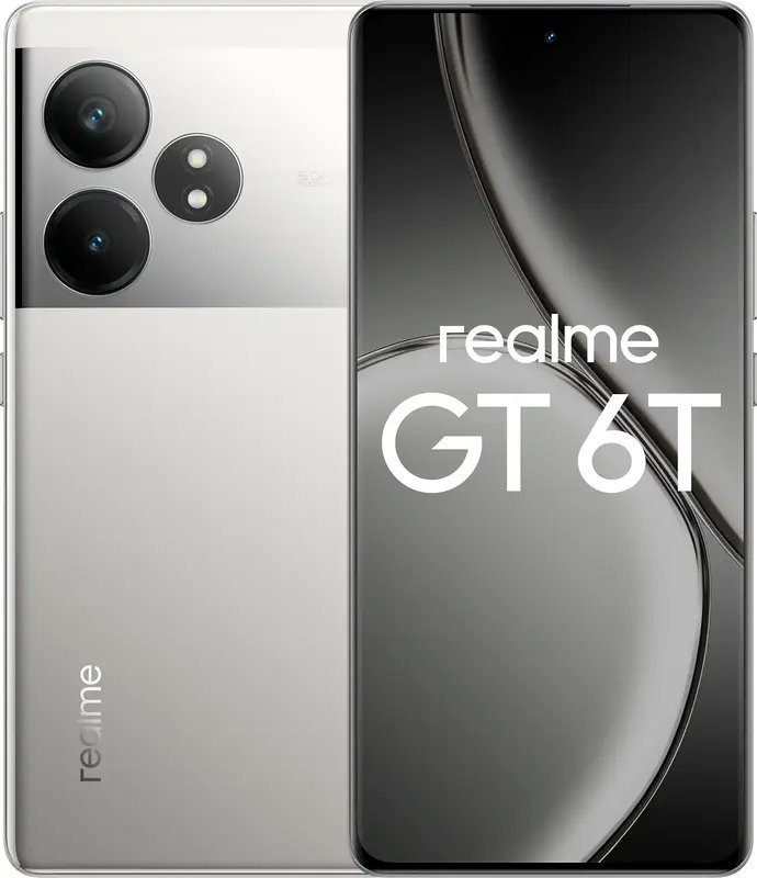 Акція на Realme Gt 6T 5G 12/256GB Fluid Silver (Global) від Y.UA