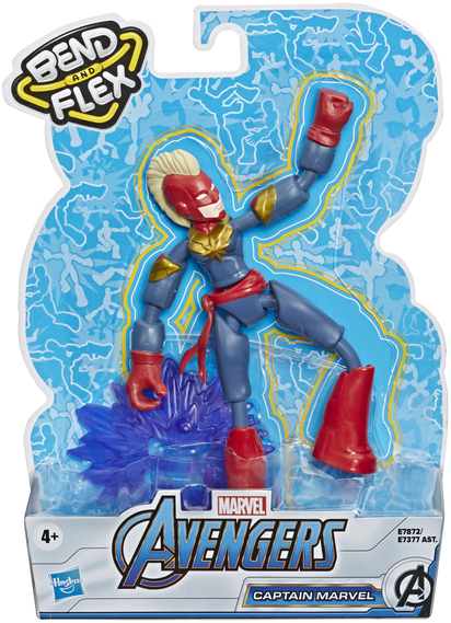 

Фигурка Hasbro Мстители Бенди 15 см E7872Avengers Bend And Flex Captain Marvel (E7377_E7872)