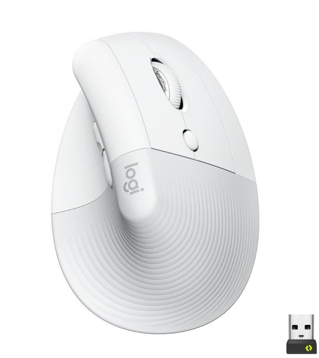 Акція на Logitech Lift Vertical Ergonomic Mouse Off-White (910-006475) від Stylus