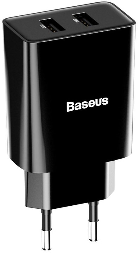 Baseus Usb Wall Charger Speed Mini 2xUSB 2.1A 10.5W Black (CCFS-R01) від Stylus на платформі USKIDKA Акція на Baseus Usb Wall Charger Speed Mini 2xUSB 2.1A 10.5W Black (CCFS-R01) від Stylus