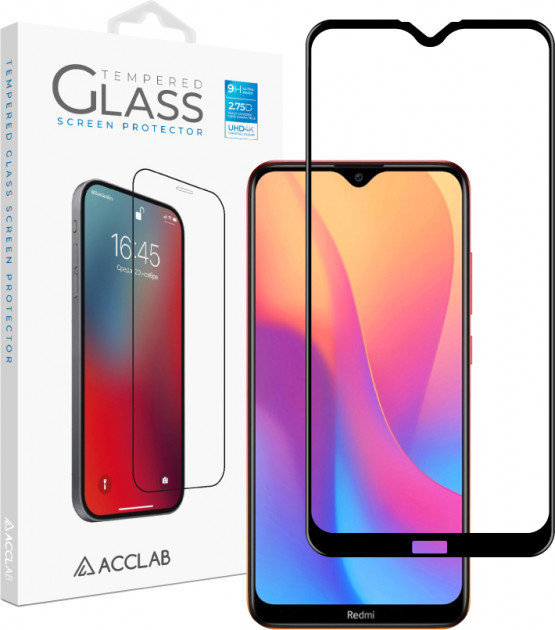 

Acclab Tempered Glass Full Glue Black for Xiaomi Redmi 8A