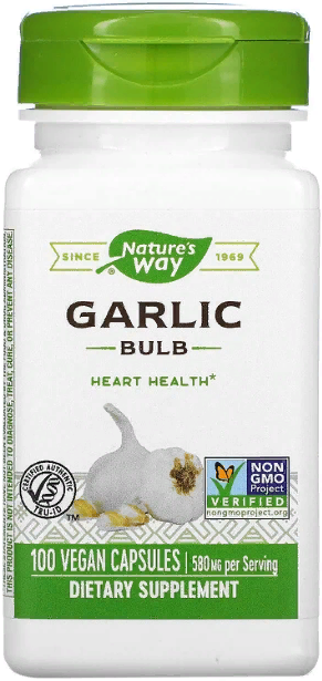 

Nature's Way Garlic Bulb 580 mg Часник 100 капсул